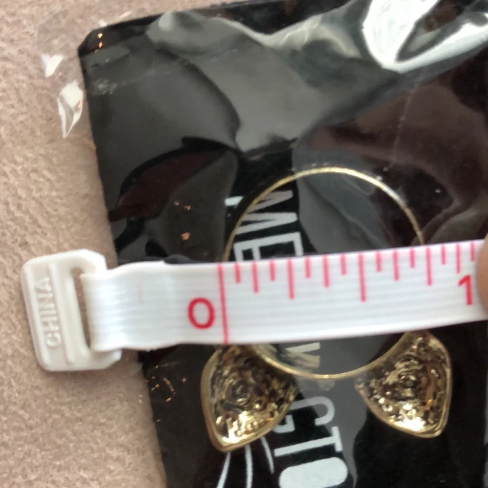 2 Golden Cat Ear Rings